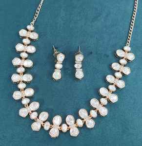 Conjunto de Collar de Moissanita con Acabado Premium, Perfecto para Fiestas, Compromisos, Bodas, Uso Diario, Diseño Único y Moderno - Product Image 1