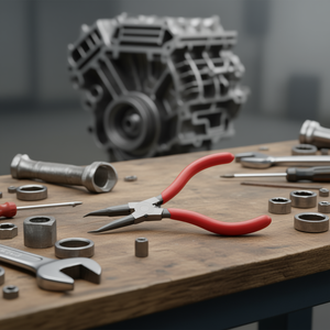 Alicates de punta recta de alta calidad USAG para trabajos con clips internos, herramienta con mango de plástico, diseño de punta recta para circlips internos - Product Image 3