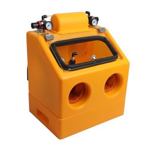 Máquina de chorro de arena manual de mesa doble Boasta, esparcidor de agua helada húmeda y seca, equipo de fabricación de joyas de oro Dental sin polvo - Product Image 1