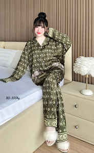 [COUTURE EN USINE] PW70 2025 vêtements de nuit pyjamas pour femmes 100% tissu en coton pour aider le porteur à se sentir à l'aise dans toutes les activités - Product Image 2