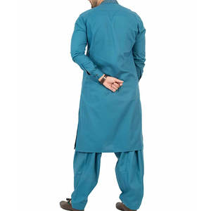 Vente en gros de shalwar kameez pour hommes, couleur unie, coton à haute densité, infroissable, séchage rapide, toutes saisons, marque privée, en vrac, Pakistan - Product Image 2