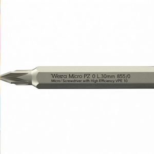Wera Micro PZ 0 L.30mm Bit 855/0 Micro <b>Screwdriver</b> with High Efficiency VPE 10 - Product Image 2