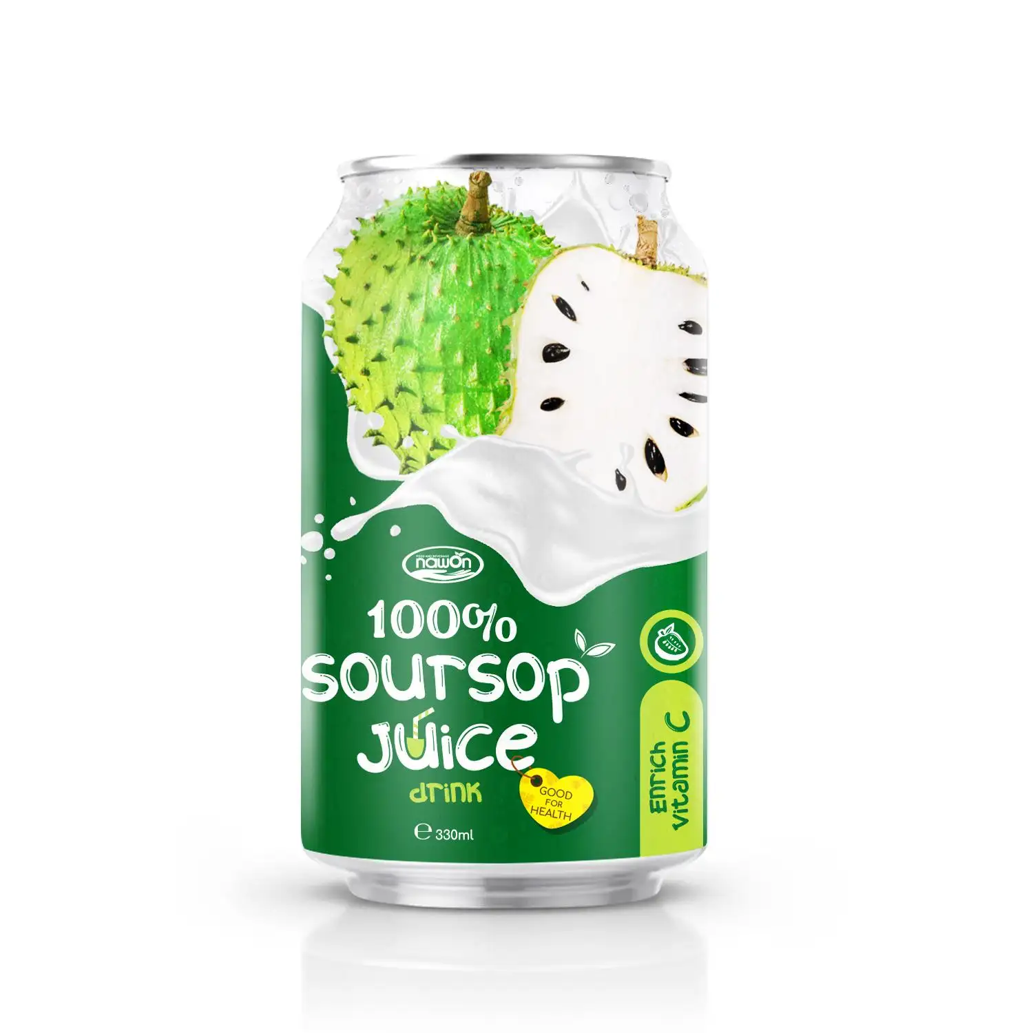 100% प्राकृतिक Soursop रस पेय-प्राकृतिक Ingedient स्वास्थ्य पेय अच्छी स्वाद मोटा रस 330ml Alu में कर सकते हैं