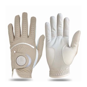 All Weather Grip Navy Khaki Red Small Medium Large XL Venta al por mayor Envío de la gota Pu Leather Soft Mens Guantes de golf Cabretta - Product Image 1