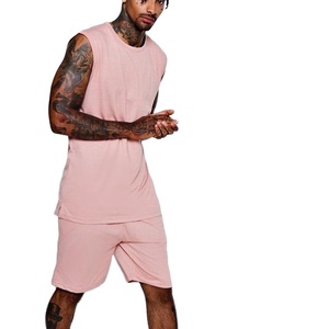 เซ็ตชุดกางเกงขาสั้นและเสื้อกล้ามสำหรับผู้ชายชุดดีไซน์เนอร์ชุดกางเกงขาสั้นสำหรับฤดูร้อนโลโก้ตามสั่ง - Product Image 1