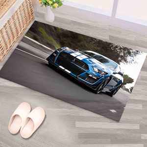 Alfombra Estampada Ford Shelby - Alfombra de Auto Shelby Cobra, Regalo para Amantes del Mustang, Alfombra Suave con Pelo Largo - Product Image 1
