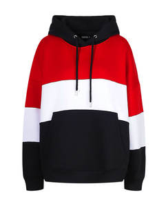 Vente en gros fabricant : Sweat à capuche streetwear personnalisé en molleton oversize avec impression 3D en relief, tricoté uni décontracté pour femme - Product Image 4