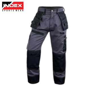 Venta al por mayor Overoles de seguridad de alta calidad Multi-bolsillos Hombres de alta visibilidad Poliéster fluorescente Certificado CE Ropa DE TRABAJO - Product Image 1