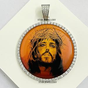 VVS Moissanite D Color Custom Memory Pendant ,925 Silver Hip Hop Moissanite Memory Pendant, Custom Memory Pendant. - Product Image 5