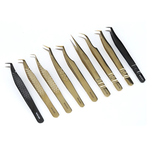 Imprimir Logo Yucagci Tip Pinzas para pestañas 45 75 90 grados Nano Grip Pinzas Etiqueta privada personalizada Pinzas de extensión de pestañas - Product Image 3