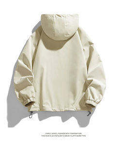 2025 Autumn <b>Men's</b> Casual Convertible Zippered Pullover <b>Men's</b> <b>Jacket</b> Water-Proof <b>Reversible</b> with Stand Collar XL - Product Image 4