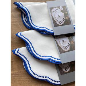 Tovaglietta blu scuro intagliato Set di 6 - Product Image 1