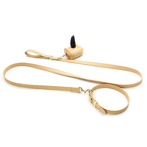 Ensemble collier et laisse pour chien faits à la main, laisse de luxe pour chien, laisse en cuir, accepte la personnalisation - Product Image 5