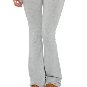 Pantalones Rectos Holgados para Mujer, Estilo Casual, Tejido Sólido, Cintura Alta, Pantalones Casuales Acampanados en 2026 - Product Image 4