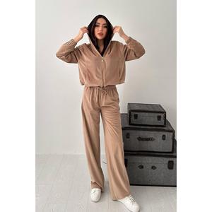 Ensemble en velours fin beige - Beige - Product Image 1