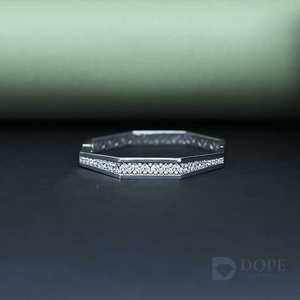 Marquis Diamond Stiff Bracelet 925 Sterling Silver 3.0CT Lab Grown IGI Certified Single Line Design Regalo perfecto para cada - Product Image 1