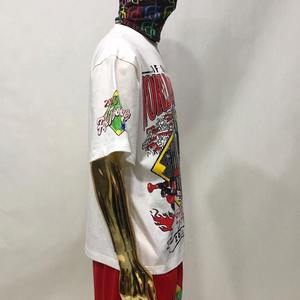 T-shirt à logo personnalisé imprimé à l'écran, style vintage, coupe classique, coton épais 200g, séchage rapide et respirant - Product Image 3