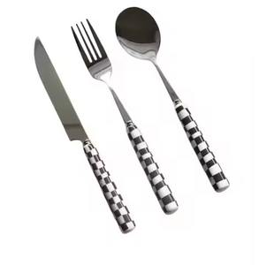 Juego de Cubiertos de Acero Inoxidable, Cubiertos Dorados de Alta Calidad, Diseño de Lujo para Banquetes Reales, Diseño de Lujo para Bodas, Chapado en Oro - Product Image 2