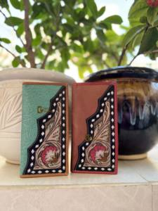 New Designer <b>Men's</b> Long Western Style Leather <b>Wallet</b> RFID Feature Hand Tooled Carving Hot Sale Stylish Cash Holder Gift for Him - Product Image 6