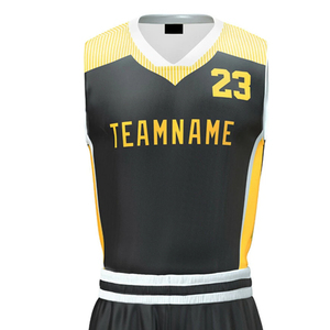 Ensemble d'uniformes de basket-ball de haute qualité, prix bas, dernier design, en polyester, taille pour jeunes - Product Image 4