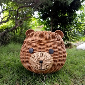 Paniers de rangement en osier avec couvercle, faits à la main, en rotin naturel, modernes et multifonctionnels, fabriqués au Vietnam - Product Image 6