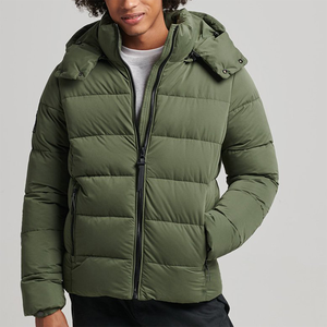 Wholesale Price Winter Streetwear Stand Collar Canvas Front Breathable <b>Waterproof</b> Cotton <b>Padding</b> Puffer <b>Jackets</b> - Product Image 1