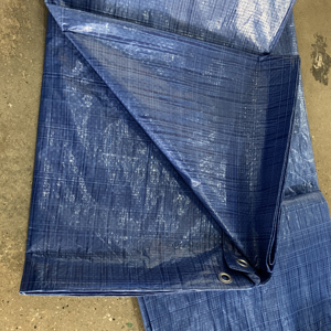 Lona textil de PE para exteriores, lámina de plástico resistente al agua, estilo liso con ojales de aluminio para lana y telas mezcladas - Product Image 2