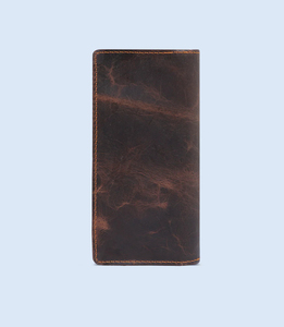 Porte-cartes haut de gamme concepteur usine en gros long pli Logo personnalisé RFID en cuir véritable portefeuille léger de qualité pour hommes - Product Image 5