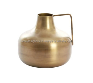 Floreros decorativos antiguos y recubiertos de latón para suelo y mesa, hogar y jardín, decorativos para sala de estar, boda, vacaciones, parte - Product Image 1