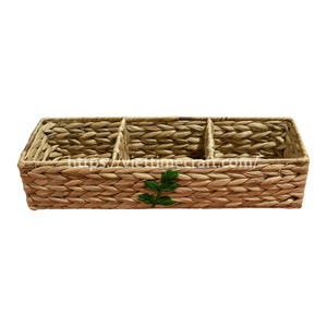 Napperon en jacinthe d'eau brodée aux fleurs les plus vendues, plats et assiettes, plats et assiettes tissés à la main, napperons en osier - Product Image 4