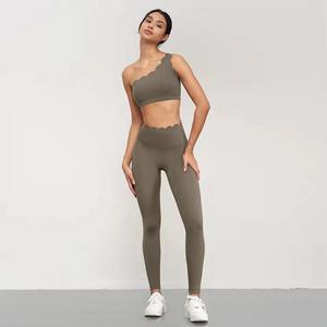 Femmes taille haute écologique Gym entraînement Yoga pantalon soutien-gorge ensemble sport course Fitness Leggings sans couture taille élastique grande taille - Product Image 3