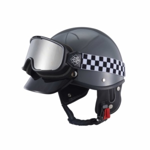 Casque de moto rétro de loisir, style vintage, 3/4, demi-visage ouvert, casque de vélo électrique - Product Image 2