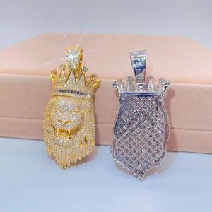 Colgante De León de plata esterlina-Iced Out Hip Hop Jewelry - Product Image 3