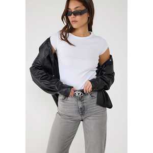 Camiseta Casual de Manga Corta 100% Algodón Tela de Pana - Product Image 1