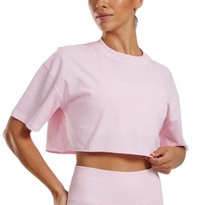 Camiseta Corta de Verano para Mujer, Holgada, Transpirable, de Algodón, con Diseño Personalizable, Manga Corta - Product Image 1