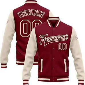 Custom Brand Baseball Varsity <b>Outdoor</b> Sports Winter Leather Jacket For Men Varsity Jacket College Baseball Jacket For Men - Product Image 1