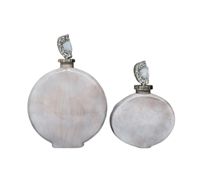 Jarrón de Metal Color Latón, Centro de Mesa Decorativo para Hogar u Oficina, Regalo, Diseño Vintage y Moderno, Multiusos - Product Image 5