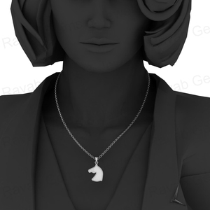 Sólido 925 Plata 30mm cara de caballo Semi montaje Base en blanco colgante ajuste resina cenizas trabajo Joyería hallazgos componentes joyería - Product Image 4