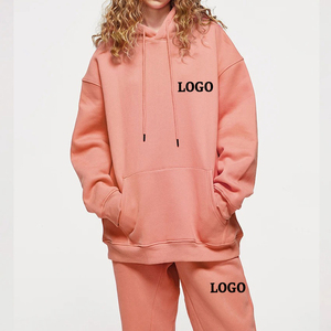 Bordado Durable Transpirable Mujeres Señoras Chándales de alta calidad 100% Material de algodón Hecho a medida Conjuntos de mujer de gran tamaño - Product Image 4