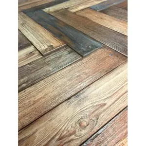 Ensemble de carreaux de porcelaine chêne français antique Mix 5pcs 3.14X18 et 1pc 18x18 Orleans Produit en pierre frittée - Product Image 1