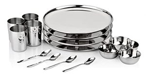 MEILLEURE vente de couverts gravés en relief royal plaqué or PVD placage cuillère de luxe mariage fleur en métal conception ensemble de couverts - Product Image 3