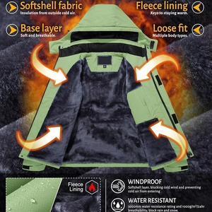 Chaqueta de esquí personalizada, ropa de abrigo de invierno OEM con impresión de logotipo de tela transpirable impermeable y servicios de etiqueta privada - Product Image 5