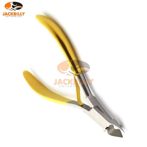 Pince à cuticules en acier inoxydable de qualité supérieure Jackbilly Enterprises, demi-or, coupe-ongles, coupe-ongles, 10 cm, lame pointue, lame droite - Product Image 3