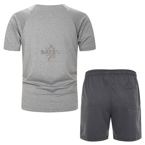 2025 Summer wear <b>men</b> Cotton made Shorts Set T <b>Shirt</b> And Shorts Set Outfits for <b>Men</b> Casual Twin Set breathable customized - Product Image 2