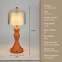 Lampe de table de style chinois moderne et simple pour chevet, veilleuse LED blanc chaud pour la décoration de chambre à coucher et de la maison