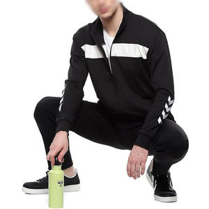 Ensemble de jogging décontracté deux pièces pour homme, tissu premium confortable, vêtements de sport respirants, design élégant et uni pour l'hiver - Product Image 5