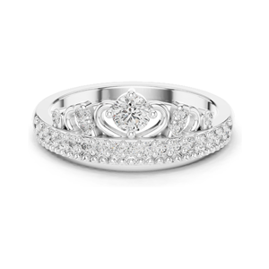 Bague pour femme en diamant de laboratoire 0,364 CT, clarté VVS-VS EF, or 18 carats, 14 carats, 10 carats et argent 925, or rose, or jaune, or blanc - Product Image 1