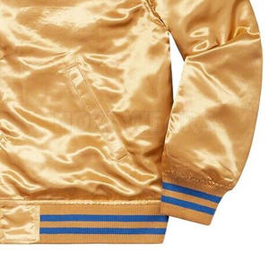 Professionnel fabriqué décontracté Satin Letterman veste d'hiver utilisation extérieure Satin Letterman veste - Product Image 4