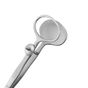Instrumento oftálmico Desmarres, pinzas de chalazión de 26mm, acero inoxidable, 3,5 \ ", ovaladas, 20mm x 10mm - Product Image 6