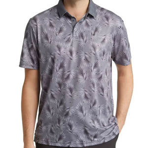 Polo personnalisé pour hommes Nouveau style de mode avec sublimation Concevez votre propre logo Motif imprimé en polyester/jersey de coton - Product Image 4
